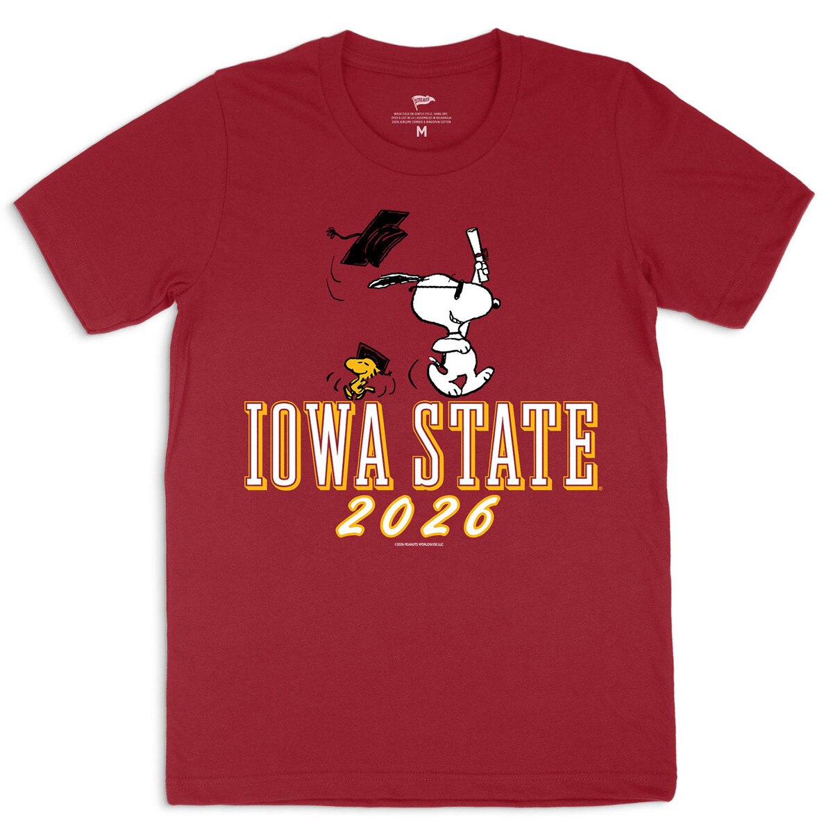 Peanuts X Iowa State graduation 2026 t-shirt cardinal